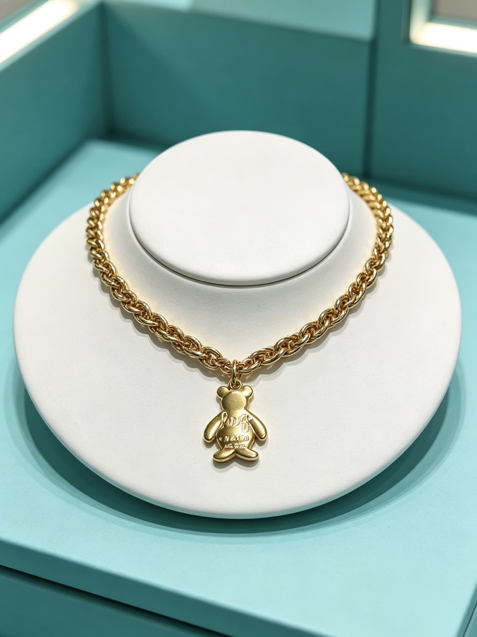Tiffany & Co. Blue Box Charm Necklace